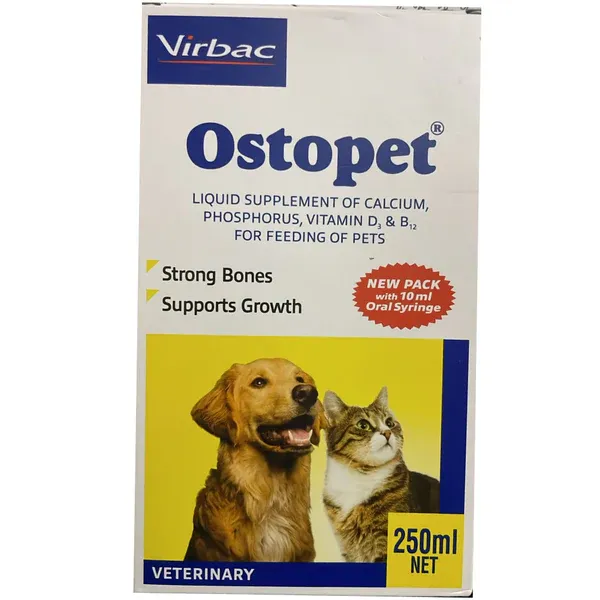 Virbac Ostopet Calcium Supplement Syrup for Dogs and Cats
