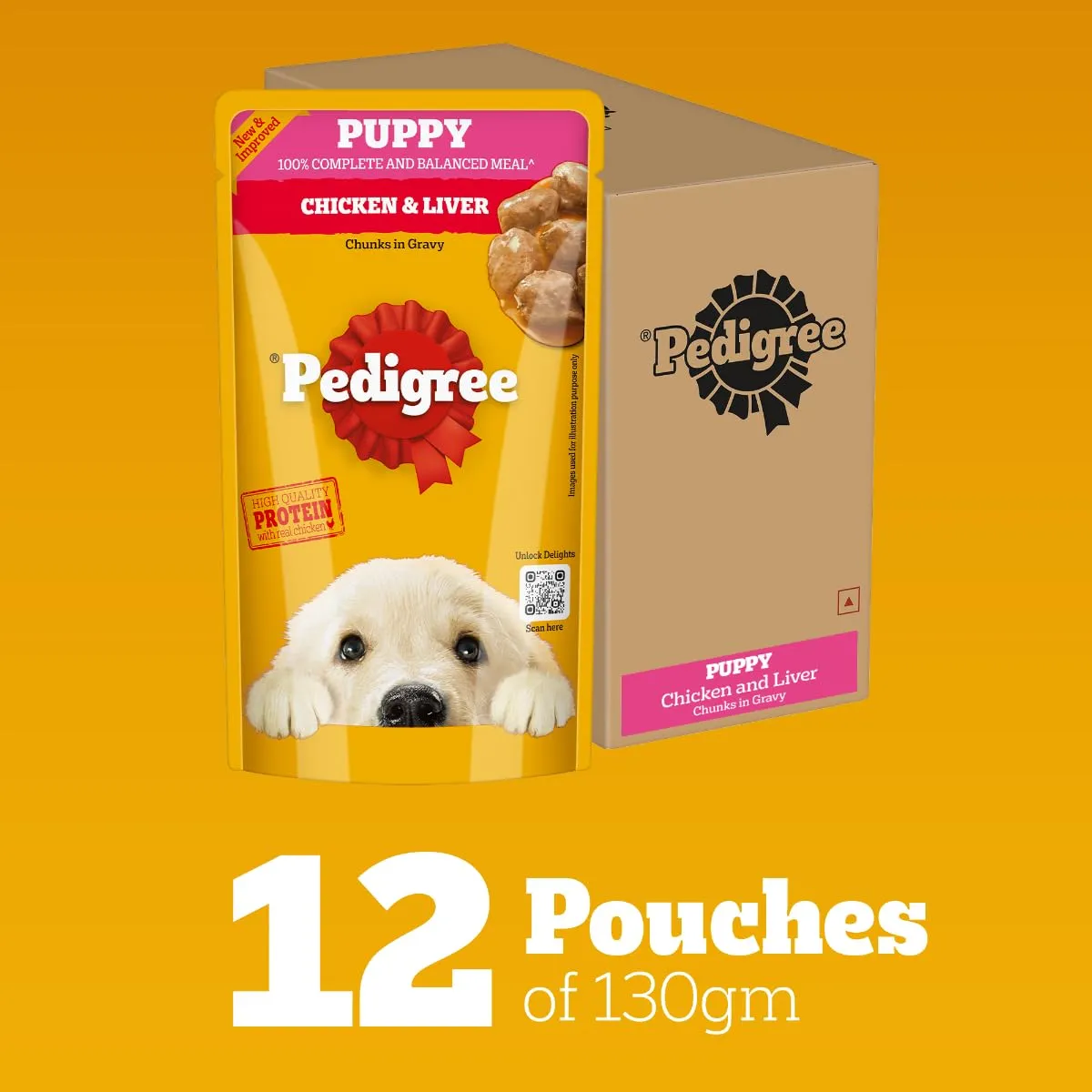 Pedigree Puppy Chicken Liver Gray Dry Food