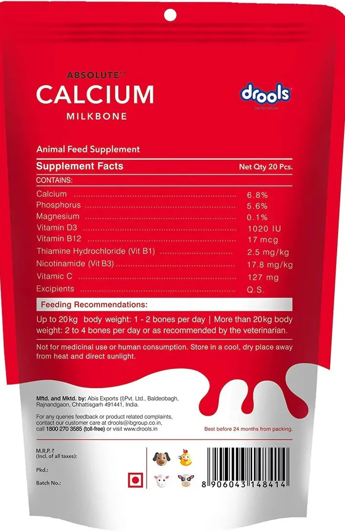 Drools Absolute Calcium Milk Bone Chew Treats view 2