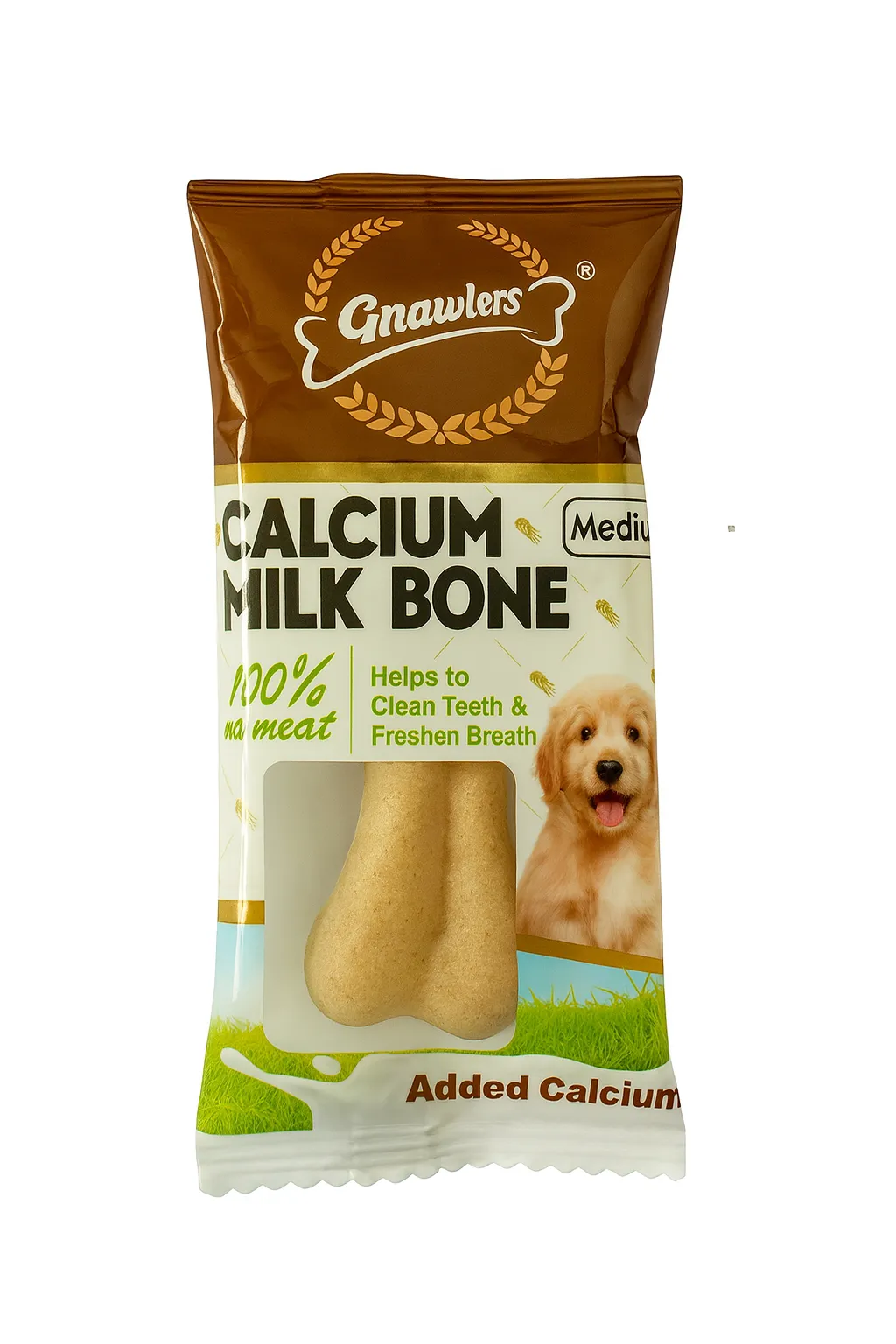 Gnawlers Medium Calcium Bone Dog Treat view 1