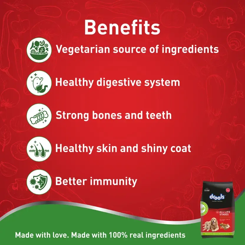 Drools Adult 100 Vegetables Dry Food view 4