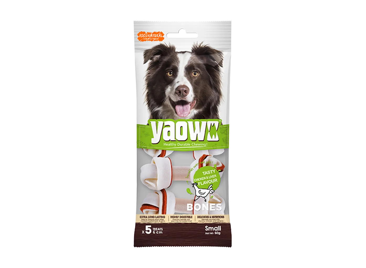 Gnawler Yaowo Small Braid Bone Chew Treats view 1