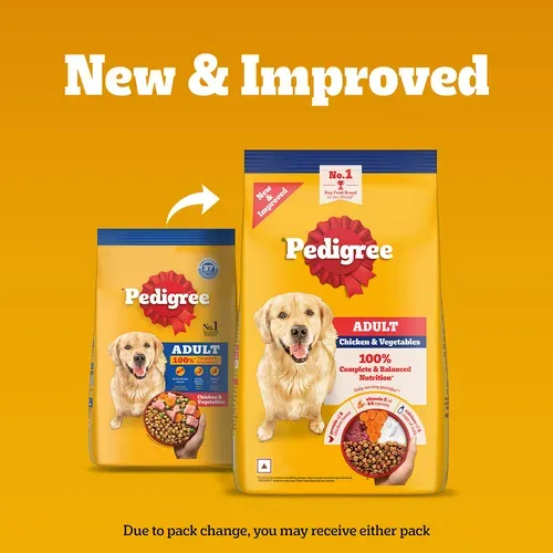 Pedigree Adult Chicken Vegetables Dry Food view 1