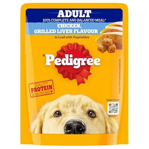 Pedigree Adult Chicken Grilled Liver Wet Food view 1