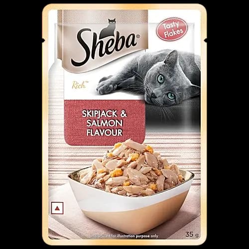 Sheba Skipjack Salmon Wet Food view 1