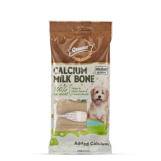 Gnawler Calcium Milk Bone Medium Chew Treats view 1