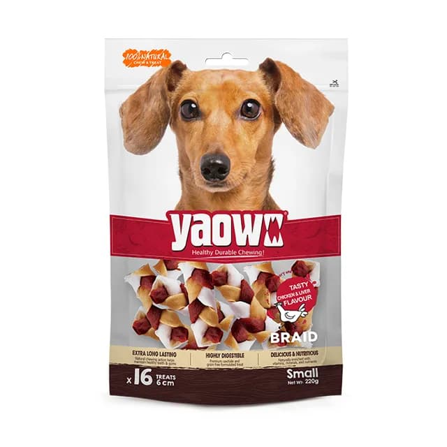 Gnawler Yaowo Small Braid Chew Treats view 1
