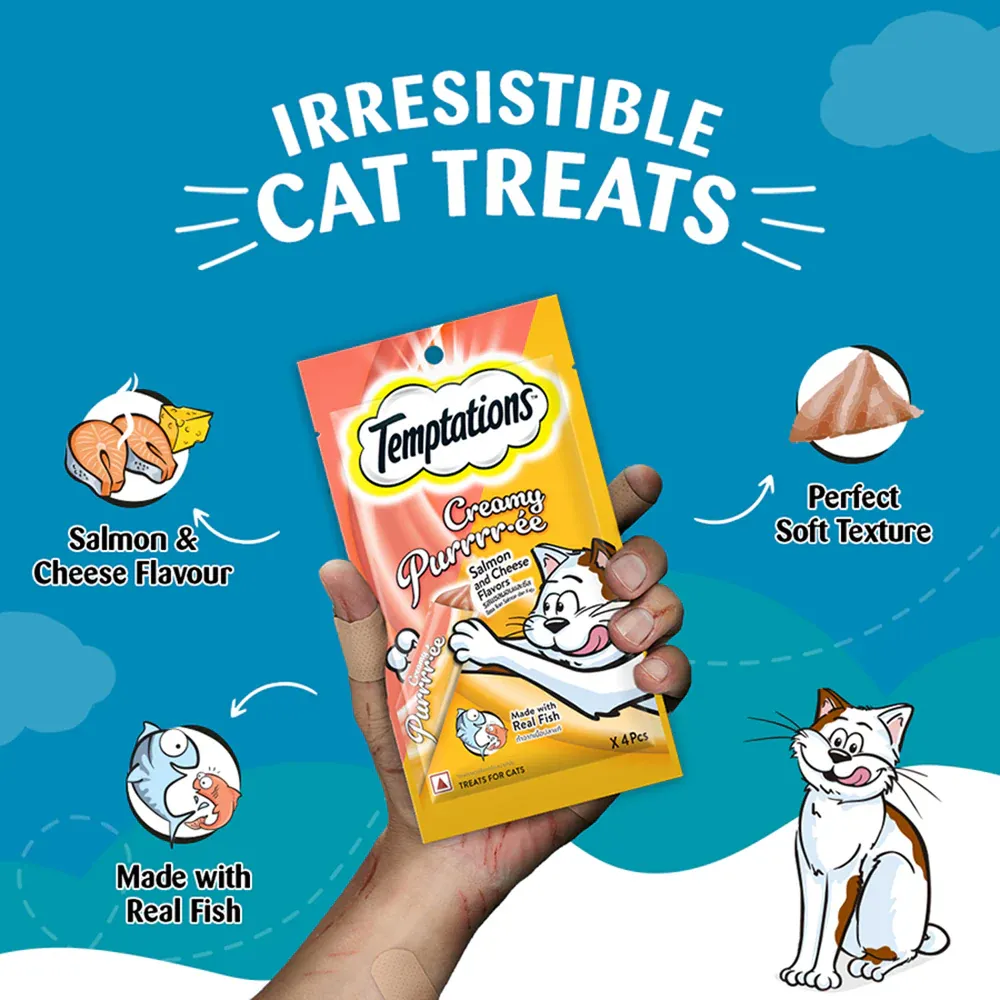 Temptations Creamy Salmon Cheese Cat Treats view 3