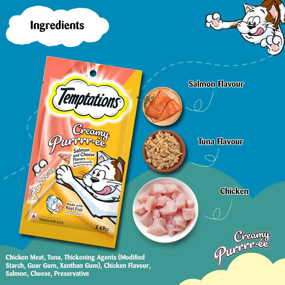Temptations Creamy Salmon Cheese Cat Treats view 4