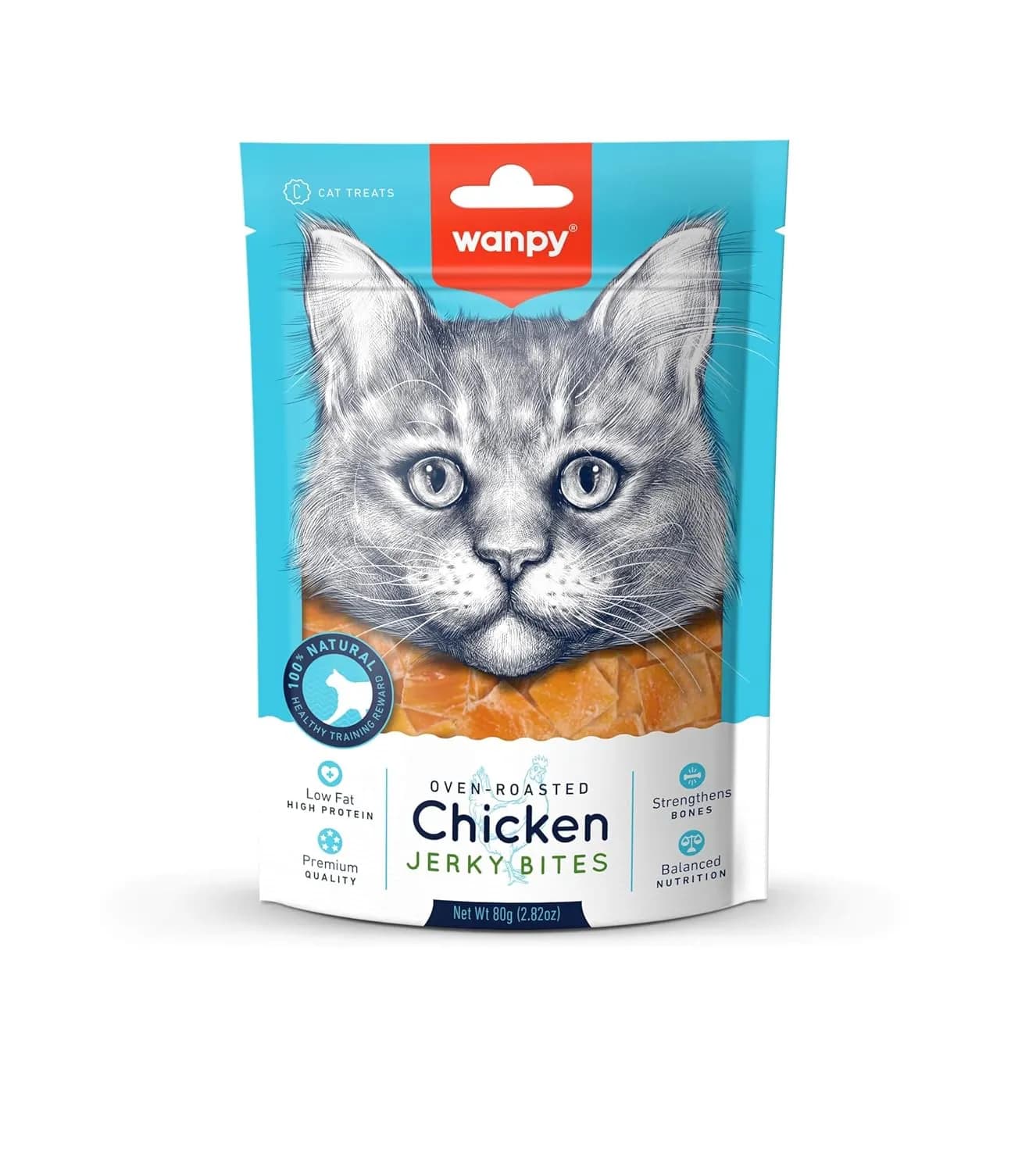 Wanpy Chicken Jerky Bites Cat Treats