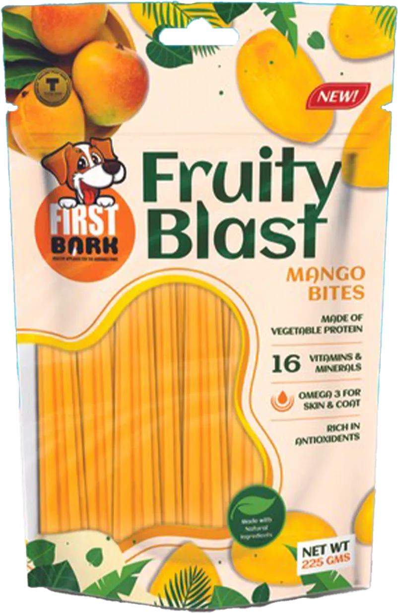 First Bark Fruity Blast Mango Bites Dog Treats