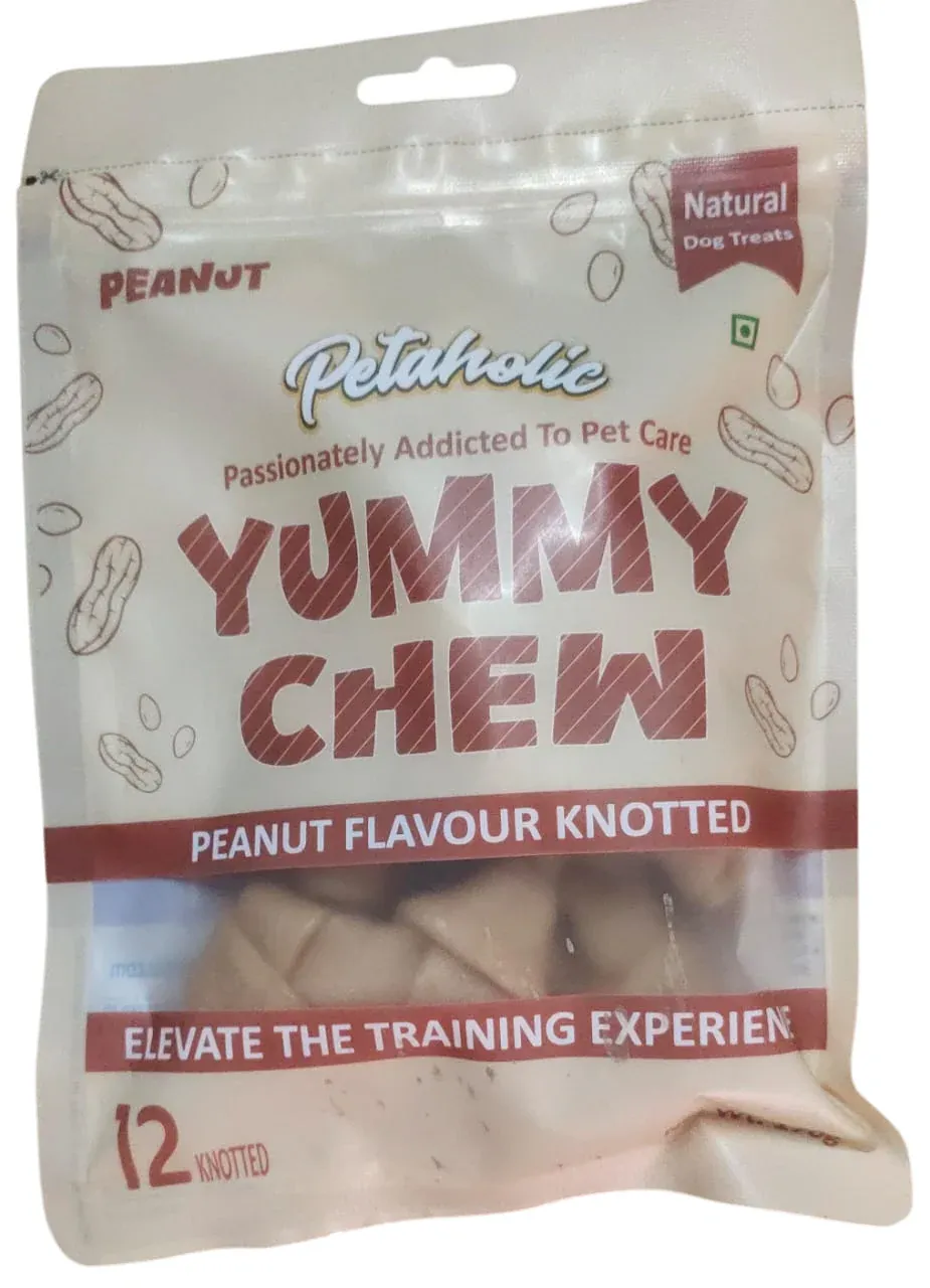 Petaholics Knotted Peanut Chew Treats