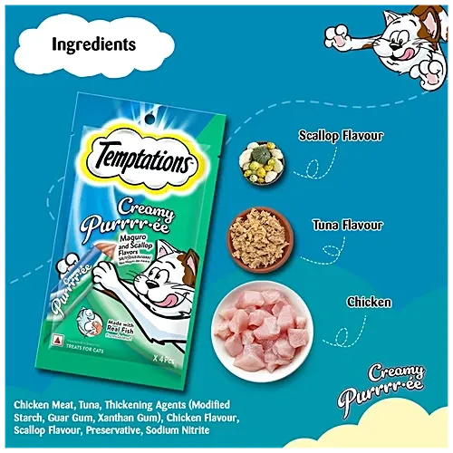 Temptations Creamy Maguro Scallop Cat Treats view 4