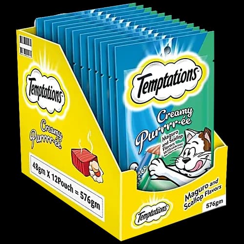 Temptations Creamy Maguro Scallop Cat Treats view 3