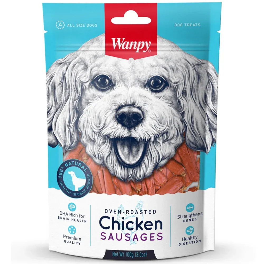 Wanpy Oven Roasted Chicken Sausages Dog