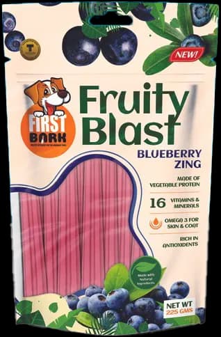 First Bark Fruity Blast Blueberry Zing Dog Treats