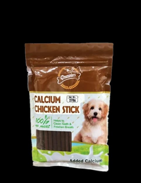 Gnawler Calcium Chicken Sticks Brown Dog Treats
