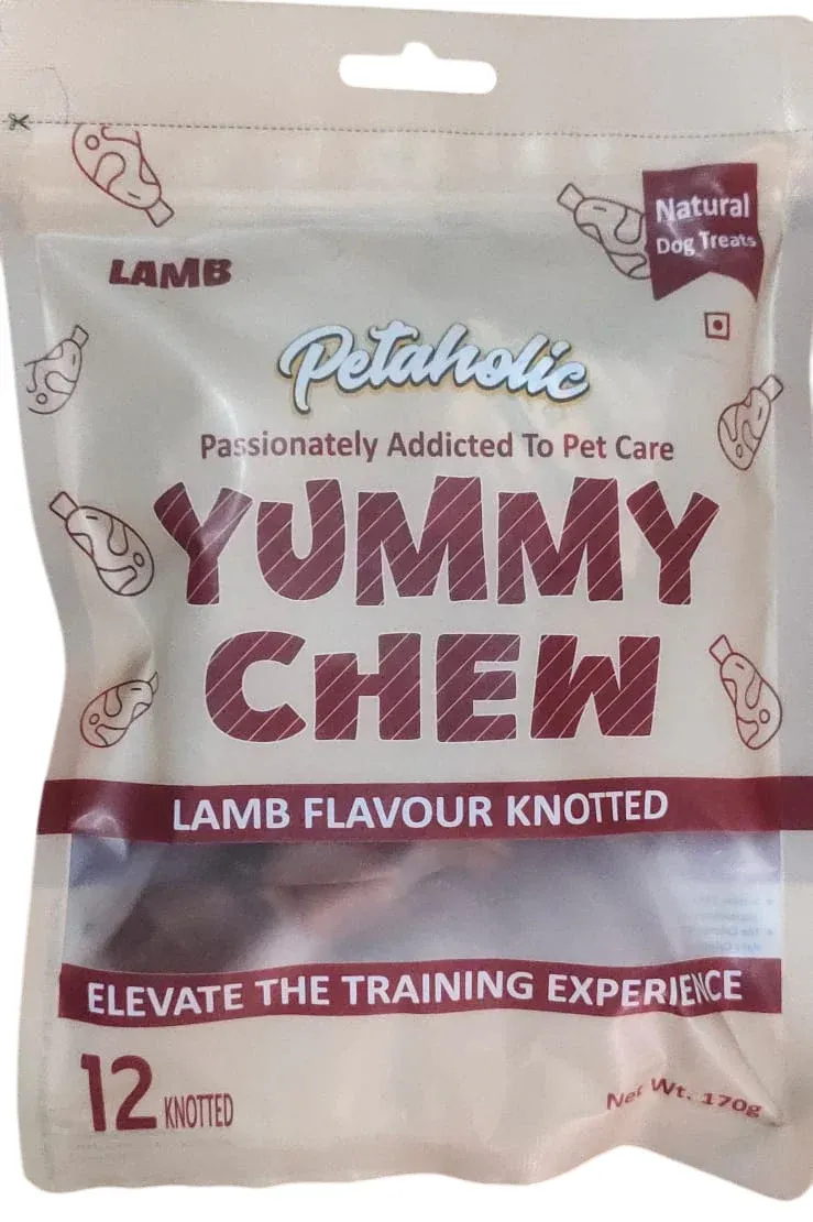 Petaholics Knotted Lamb Chew Treats