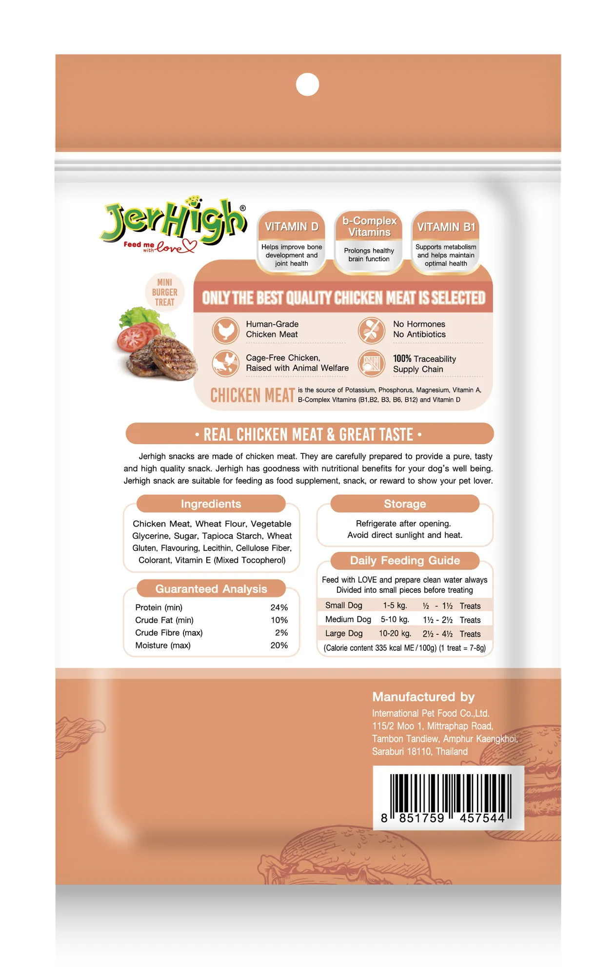 Jerhigh Mini Burger Dog Treats view 2