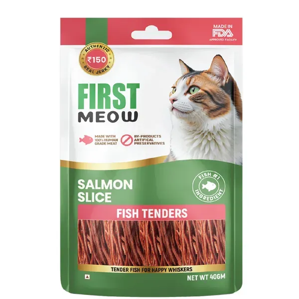 First Meow Salmon Slice Fish Tenders Dog Treats