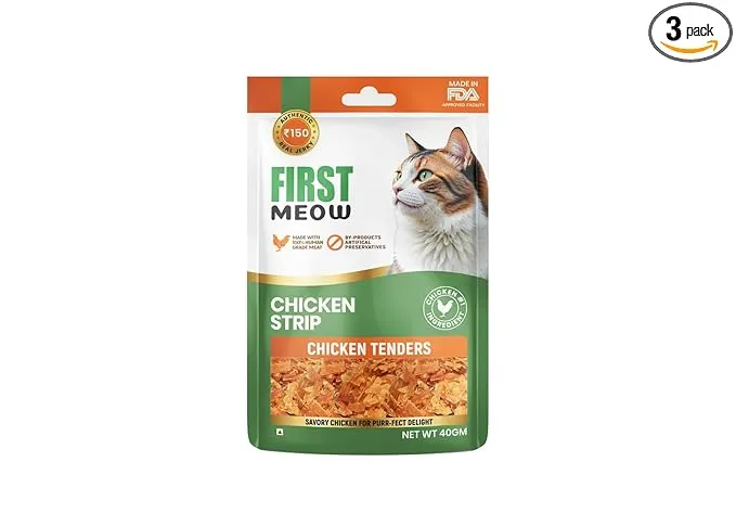First Meow Chicken Strip Chicken Tenders Dog Treats