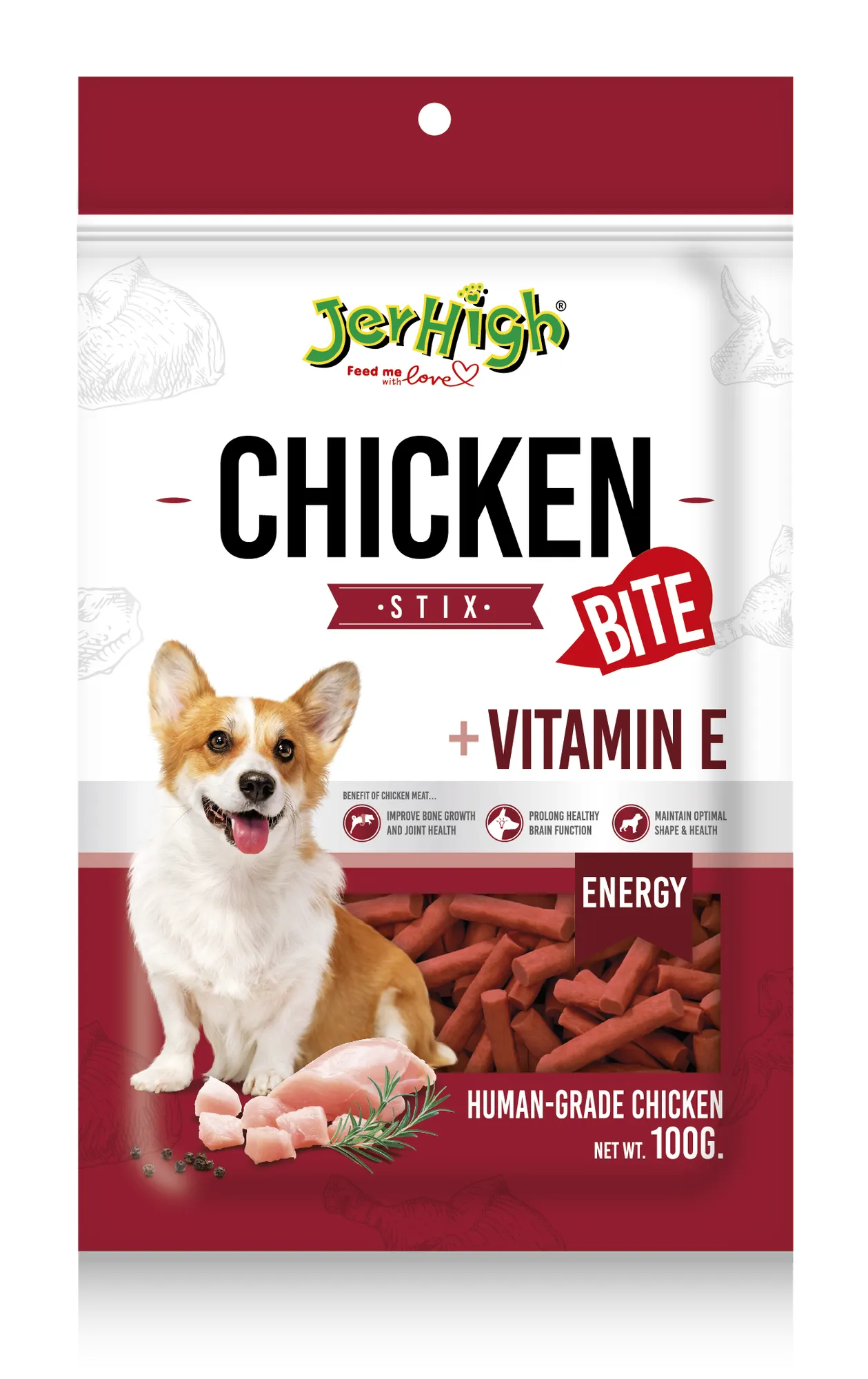 Jerhigh Chicken Stix Vitamin Dog Treats view 1