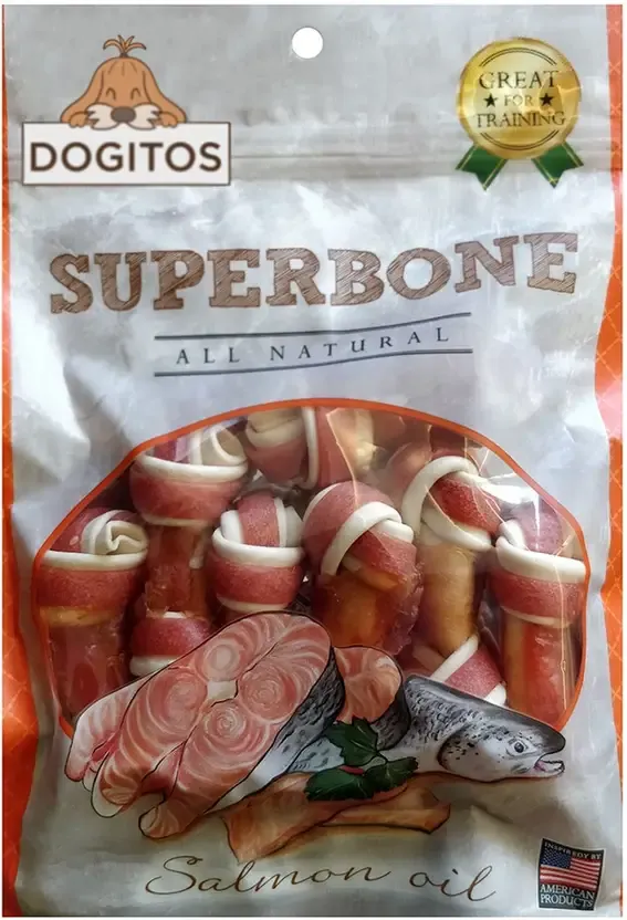Super Bone Salmon Oil Knotted 21 Chew Treats