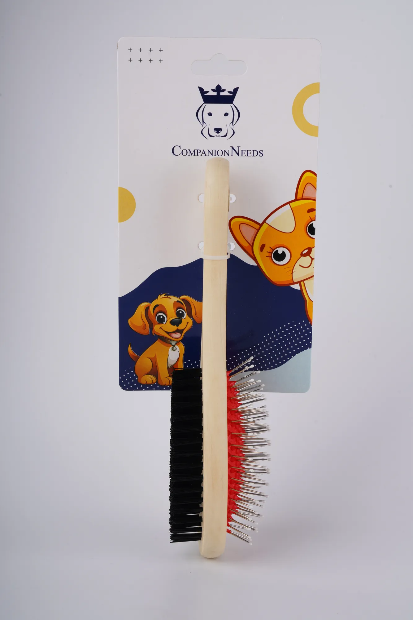 Companion Needs Wooden Pin Grooming Brush view 1