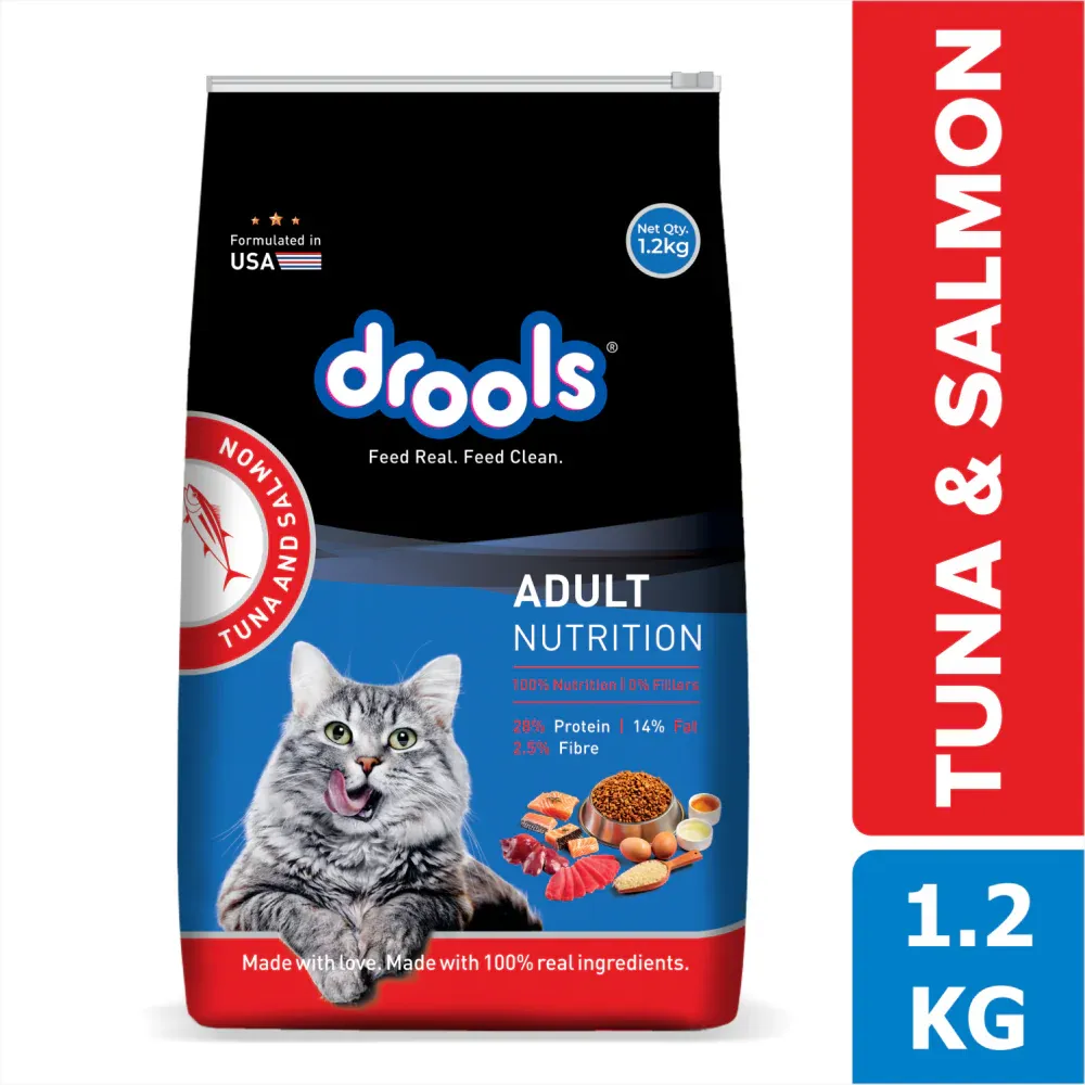 Drools Adult Cat Tuna Salmon Dry Food view 1