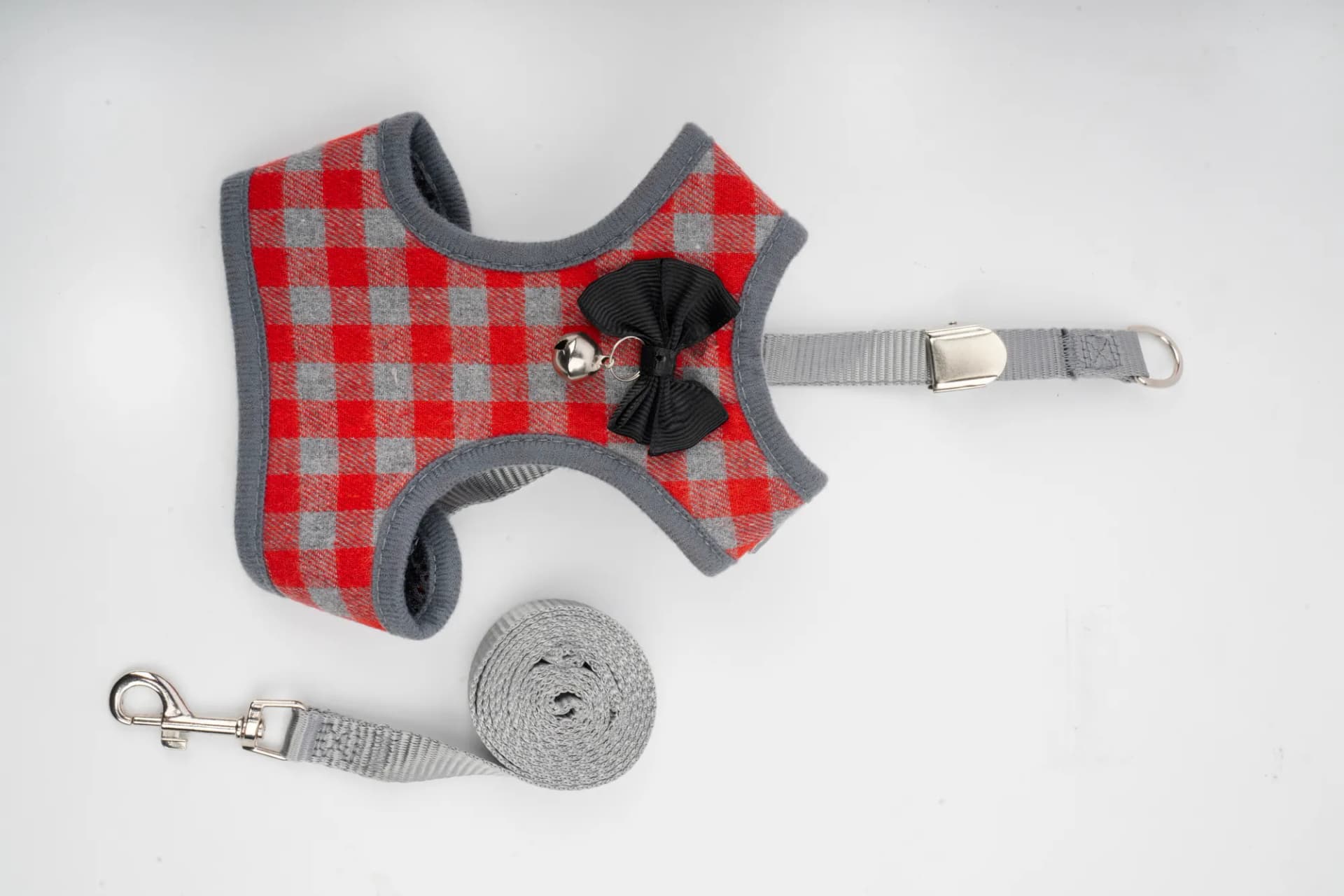 Companion Needs Small Plaid Bow Set Harness view 2