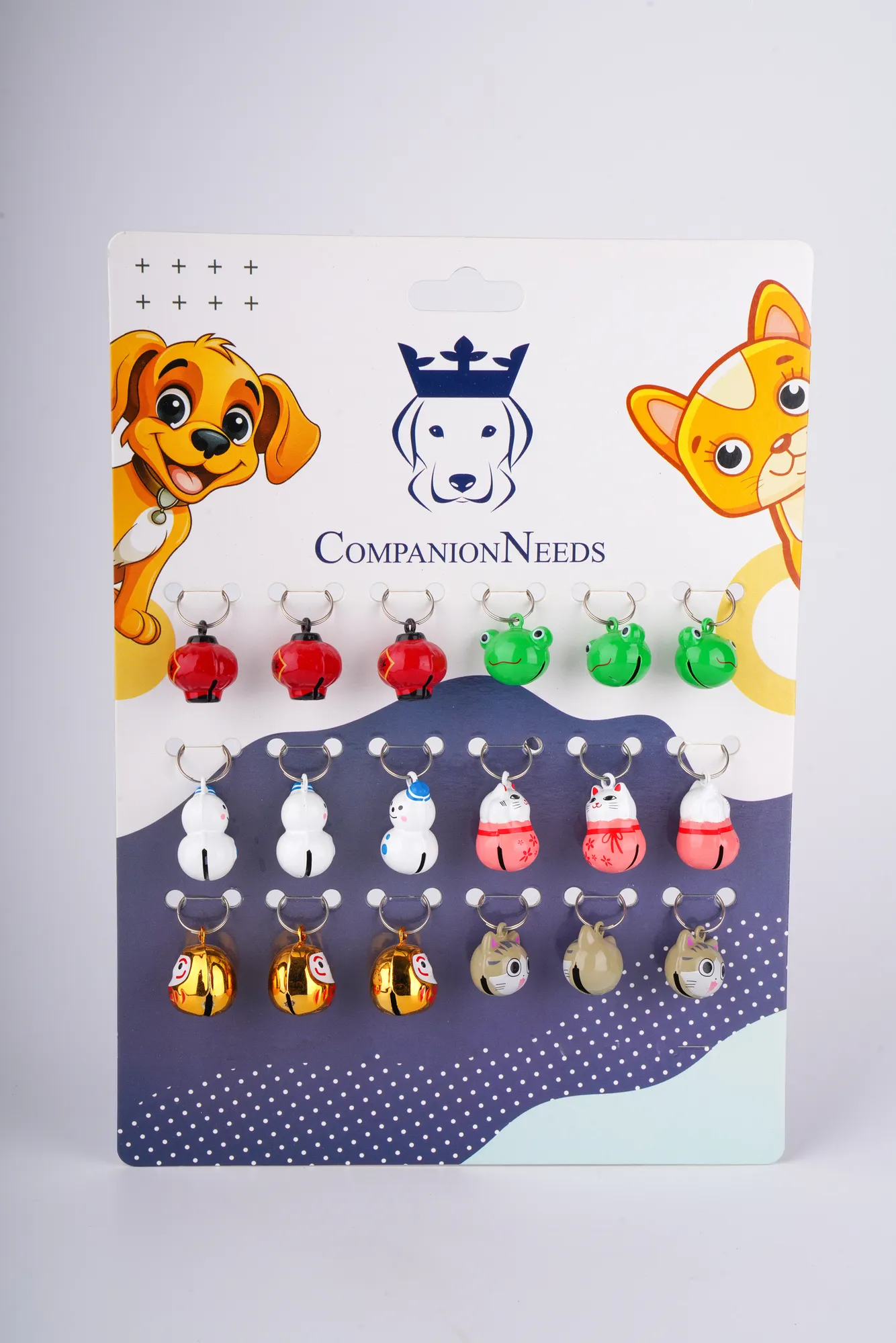 Companion Needs Animal Face Bell Card Pet Accessories view 1