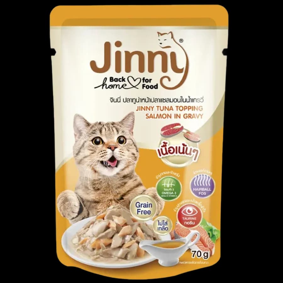 Jinny Cat Tuna Gravy Salmon Wet Food