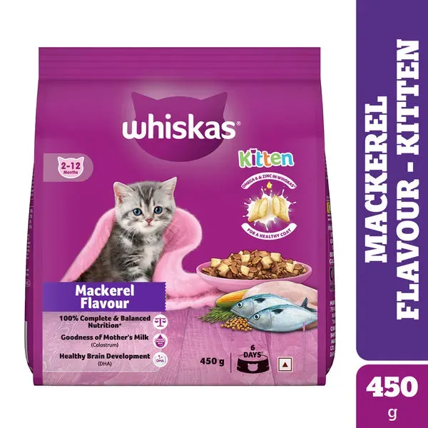 Whiskas Kitten Mackerel Dry Food view 1