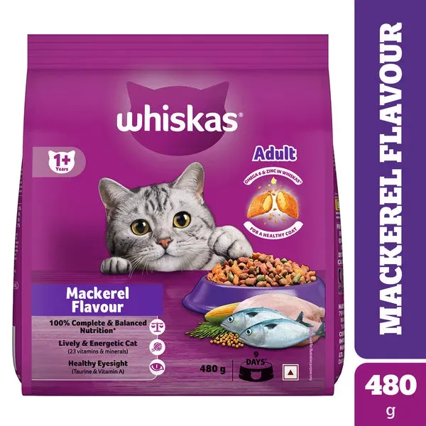 Whiskas Adult Mackerel Dry Food view 1