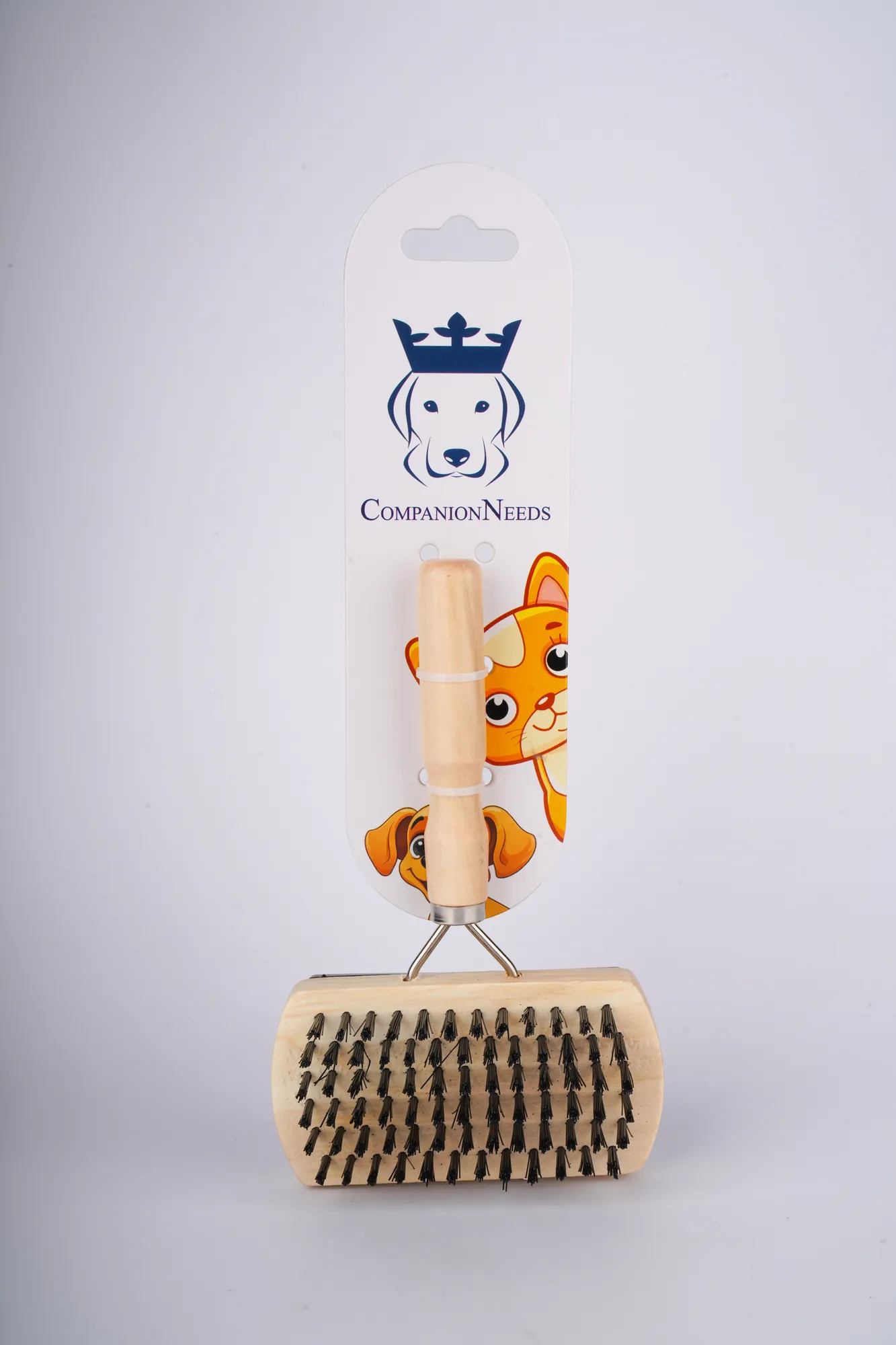 Companion Needs Wooden Pin Rectangle Grooming Brush view 1