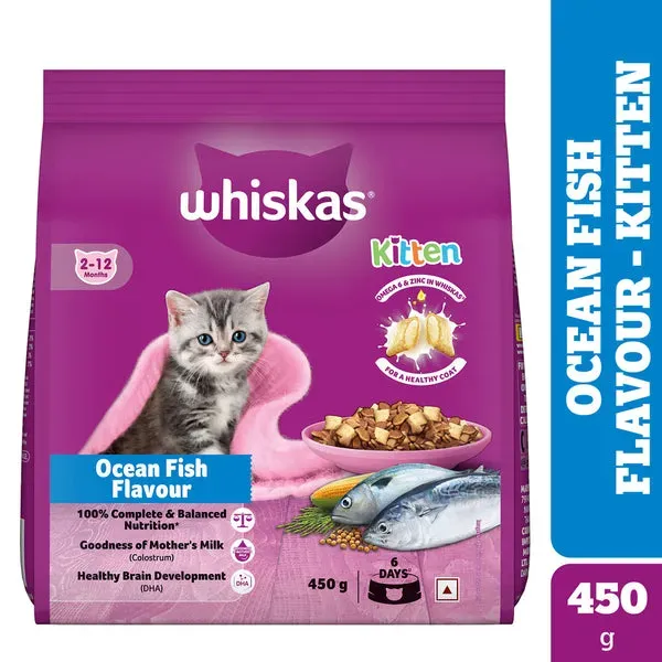 Whiskas Kitten Ocean Fish Dry Food view 1