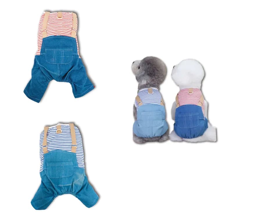 Companion Needs Toy Denim Jumpsuit Pet Clothing view 1