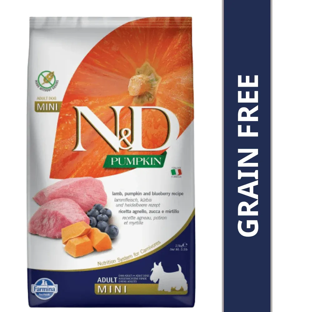 Farmina Nd Pumpkin Lamb Blueberry Adult Mini Dry Food view 1