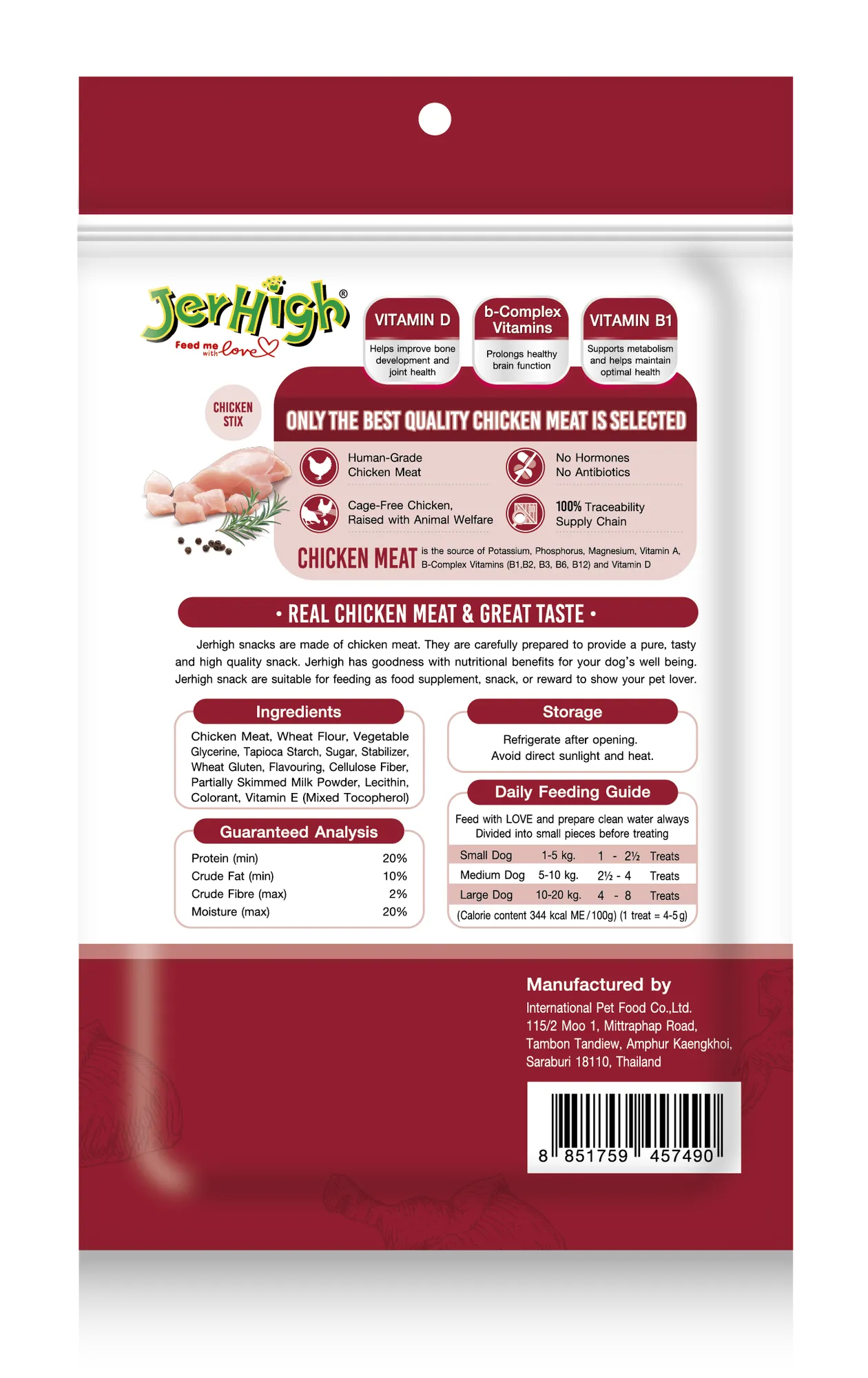 Jerhigh Chicken Stix Vitamine Dog Treats view 2