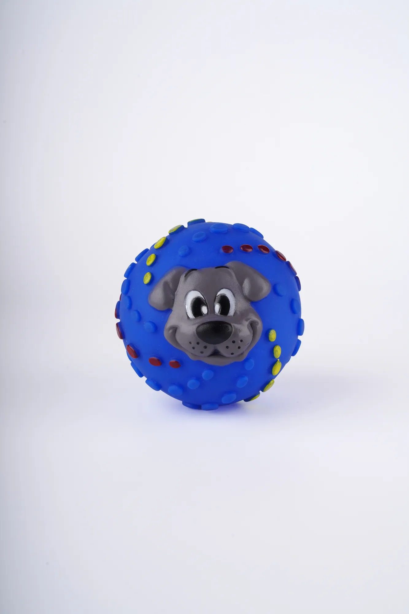 Companion Needs Vinyl Ball Face Dog Toy view 1