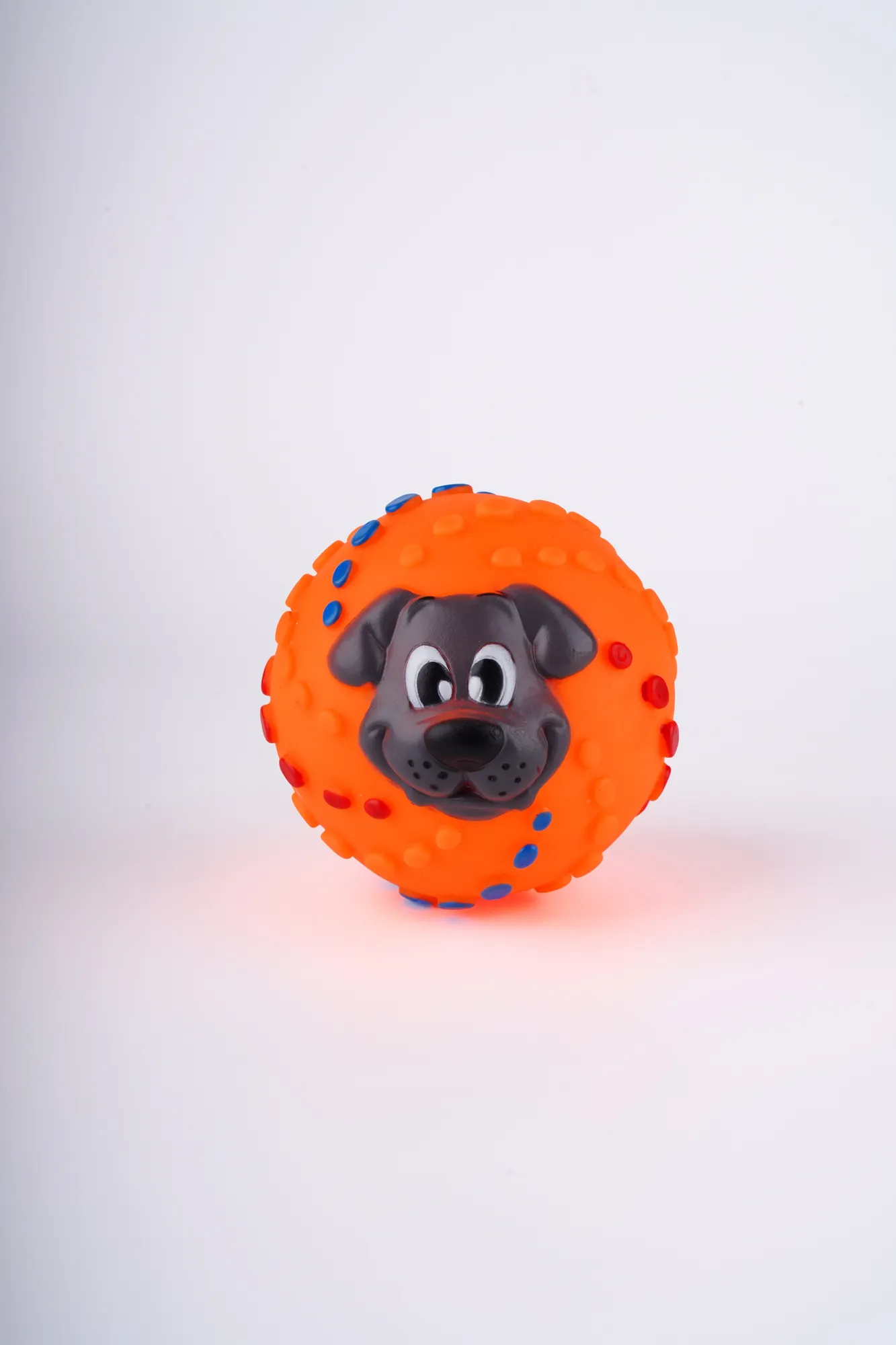 Companion Needs Vinyl Ball Face Dog Toy view 3