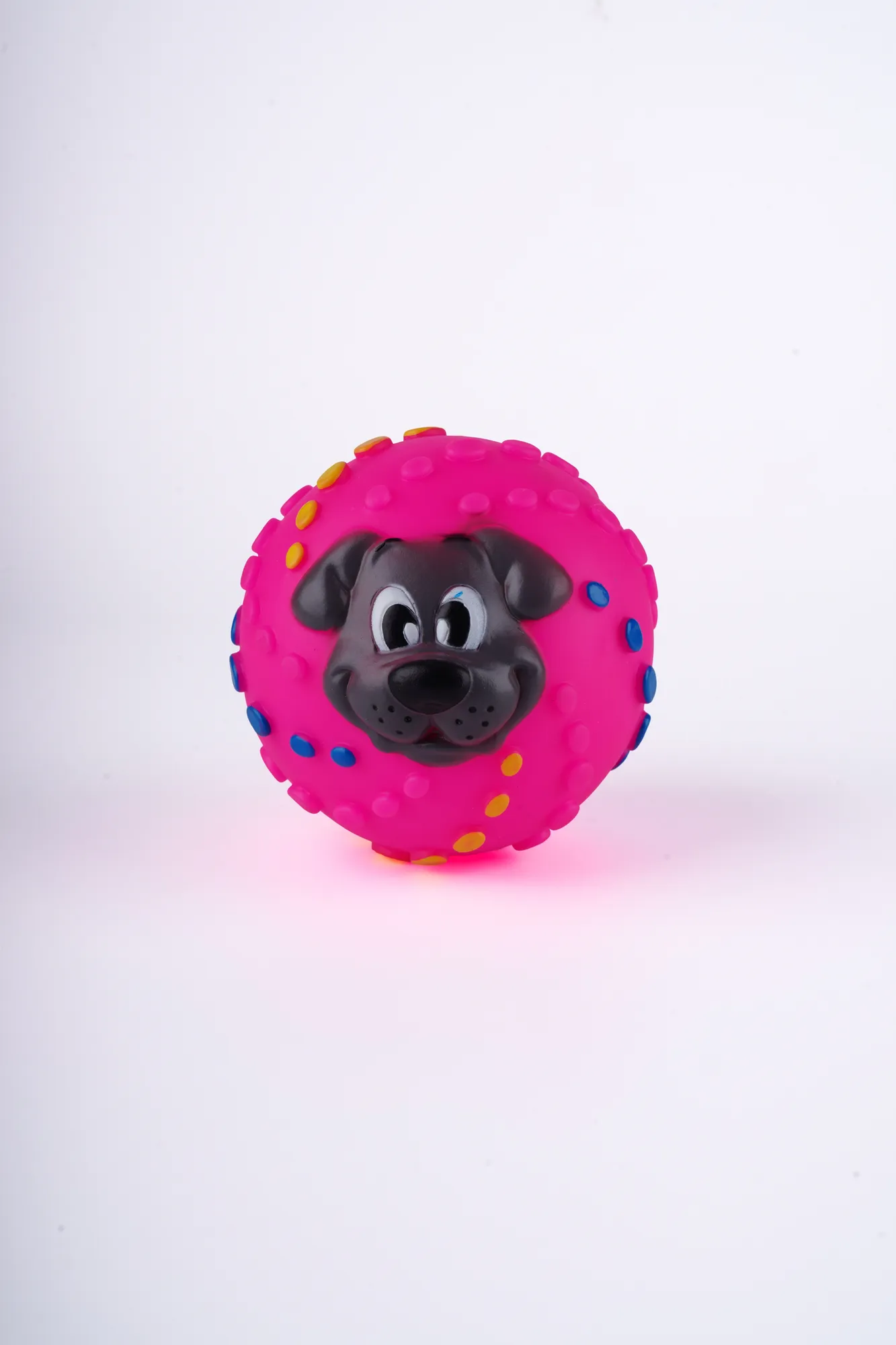 Companion Needs Vinyl Ball Face Dog Toy view 2
