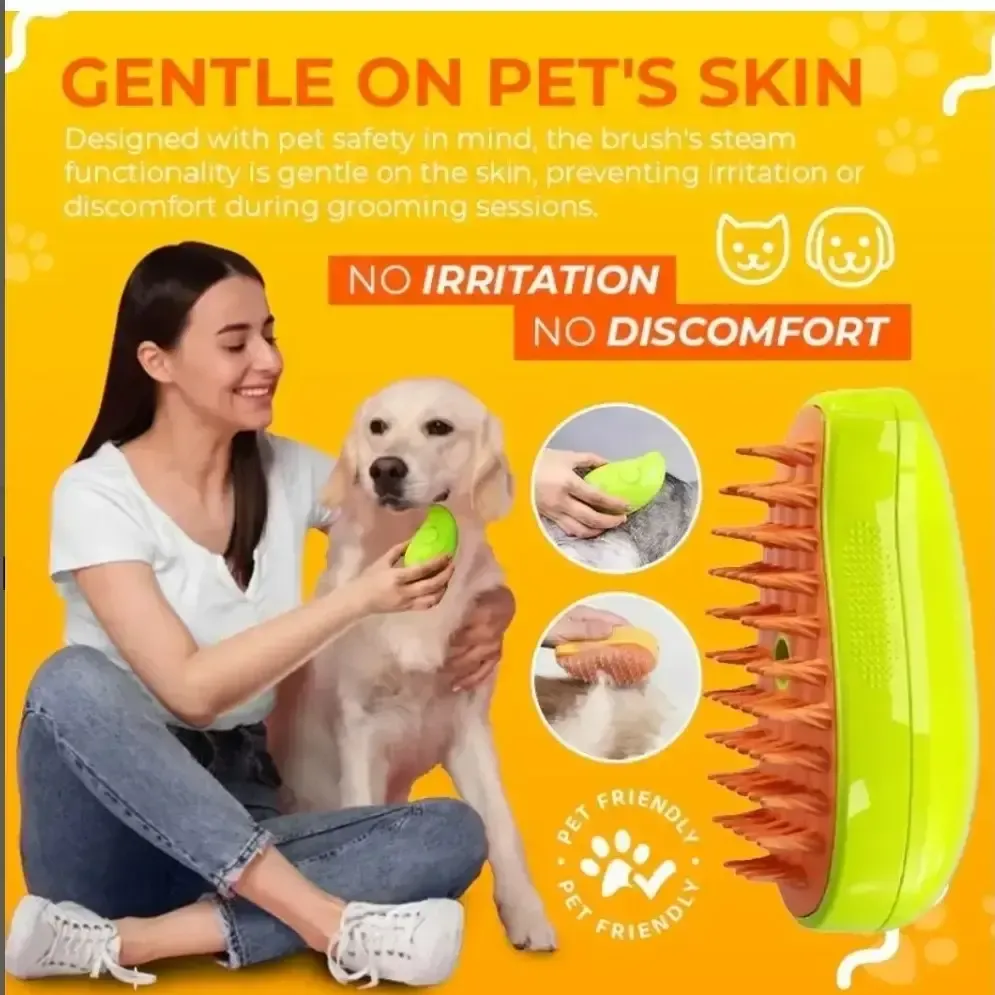 Royal Pet Needs Spray Massage Dogs Cats Grooming Brush view 1