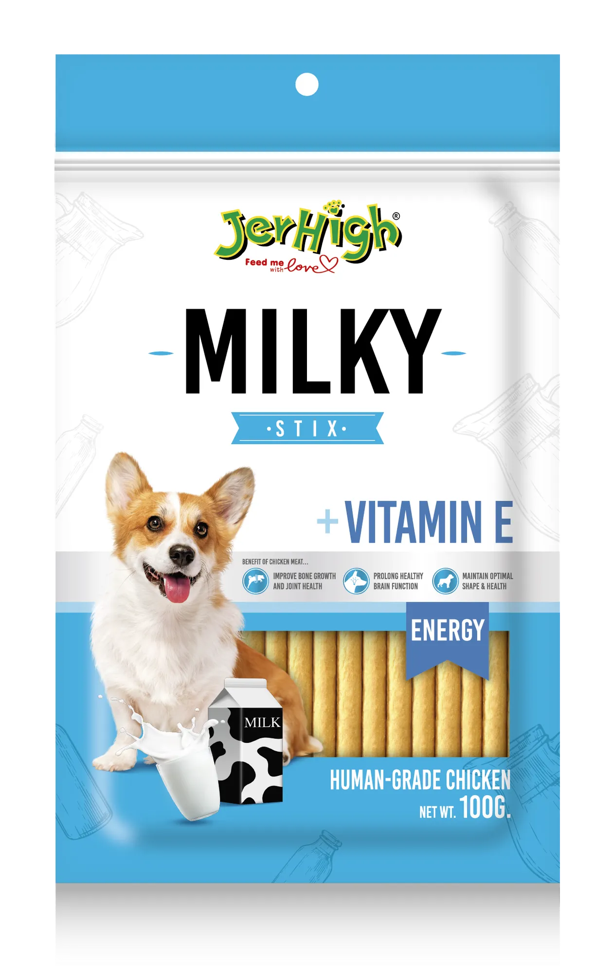 Jerhigh Milky Stick Dog Treats view 1