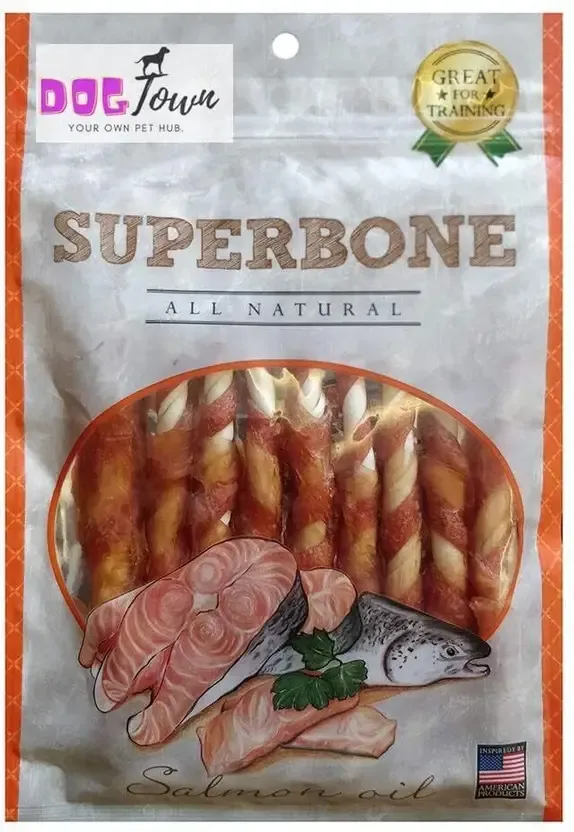 Super Bone Salmon Oil Stick Dog Treats view 1