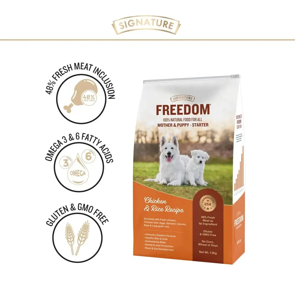 Signature Freedom Chicken Rice Mother Puppy Dry Food view 3