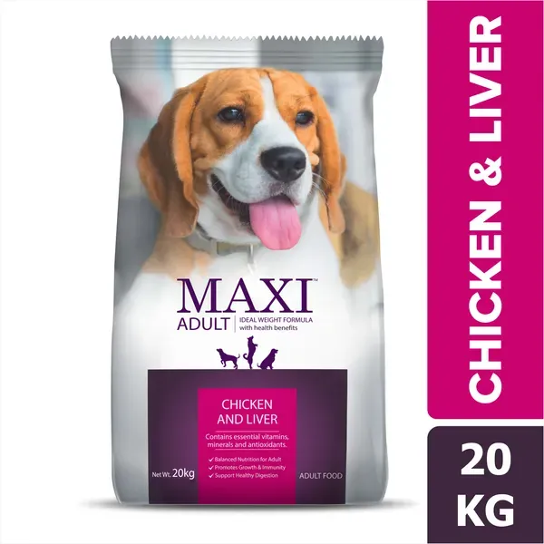 Maxi Adult Chicken Liver Dog Dry Food view 1