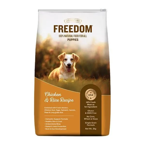 Signature Freedom Puppy Chicken Rice Dog Dry Food view 1