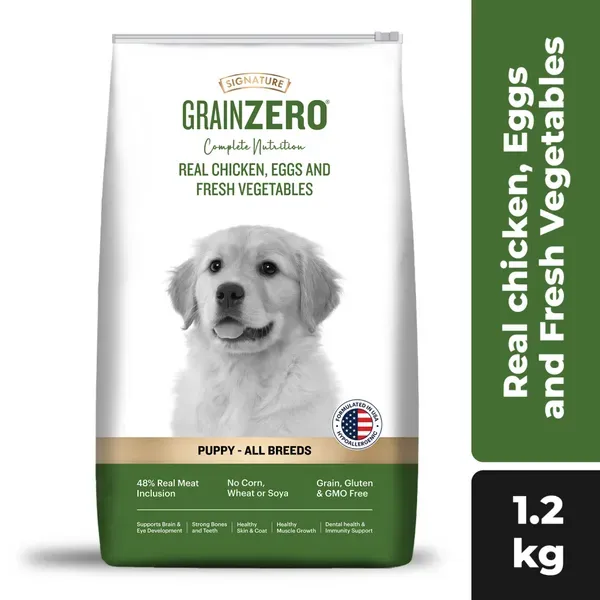 Signature Chicken Egg Vegetables Puppy Dog Dry Food view 1
