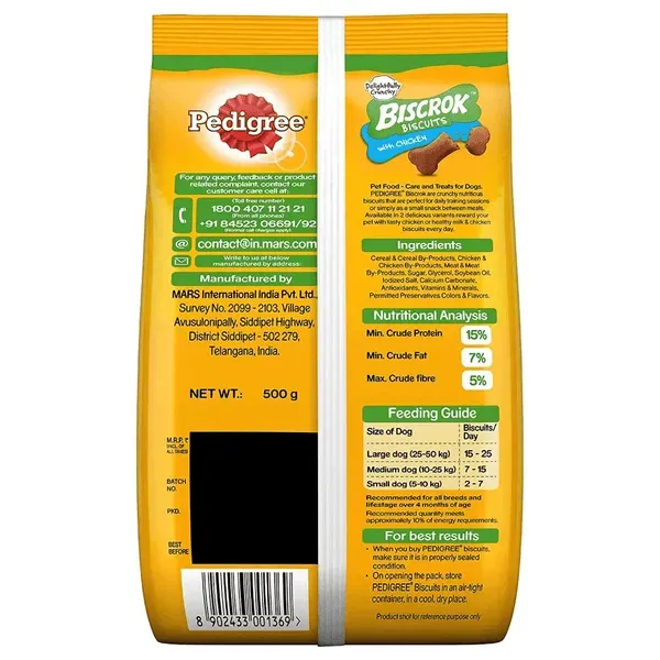 Pedigree Biscrok Chicken Dog Treats view 2